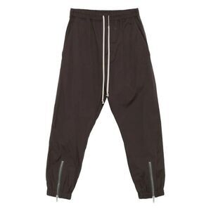 RICK OWENS Ribbed Knit Cropped Trousers Men BROWN Pants